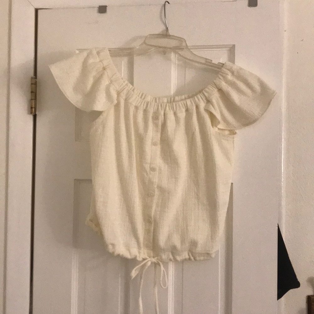 Cream Madewell top 🌼🌻